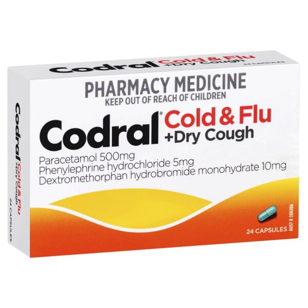 CODRAL COLD & FLU +DRY COUGH -48CAP