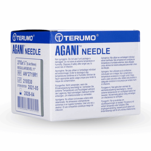 AGANI /TERUMO NEEDLE 27gx3/4 (0.4X19MM) 100's