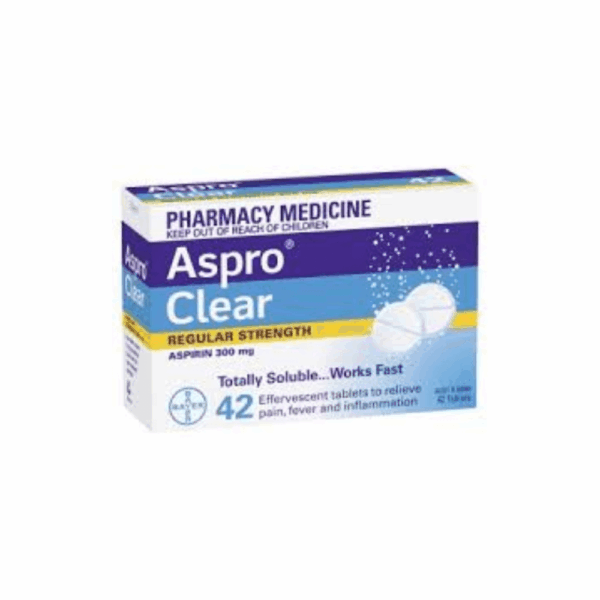 ASPRO CLEAR 300MG 42 TABS