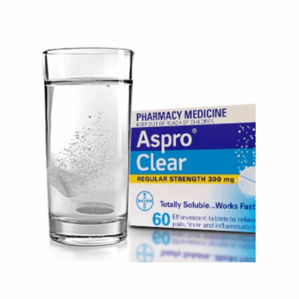 ASPRO CLEAR 300MG 60 TABS