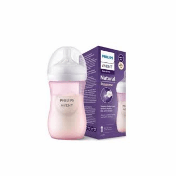 AVENT NAT BOT 3.0 9oz PINK 1 260ML  SCY903/11