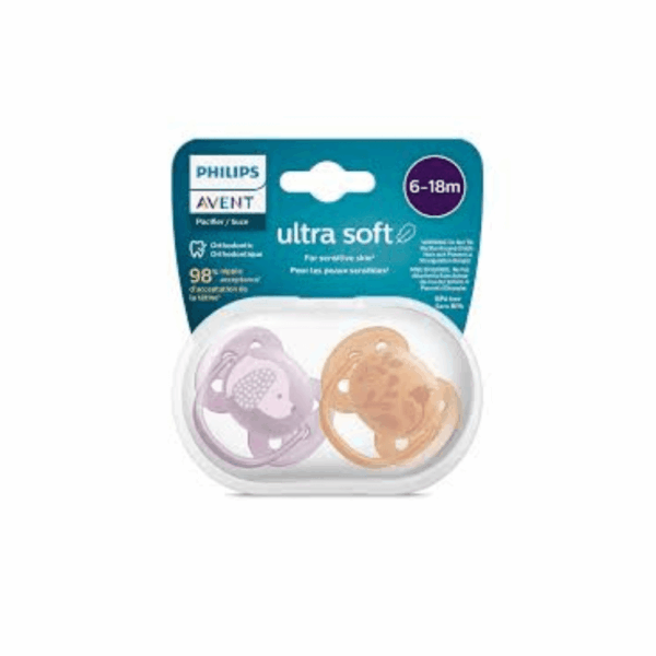 AVENT SCF091/18 SOOTHER SOFT 6-18M GIRL DC18 2