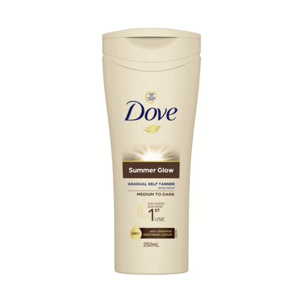 DOVE B/LOTION SUMMER GLOW 250MLS